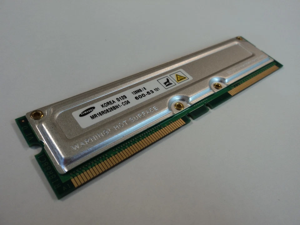 Samsung RAM Memory Module 128MB PC600-53 184-Pin RAMBUS MR16R0828BN1-CG6 - Image 2 of 4