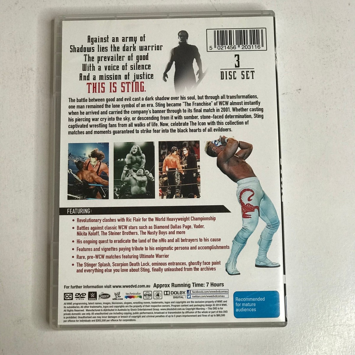 WWE The Best Of Sting 3 Disc Set DVD 2014 | eBay Australia