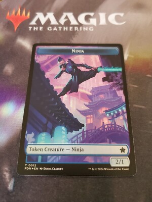 Mtg. Kaito Cunning Infiltrator Emblem / Ninja Double-Sided Token