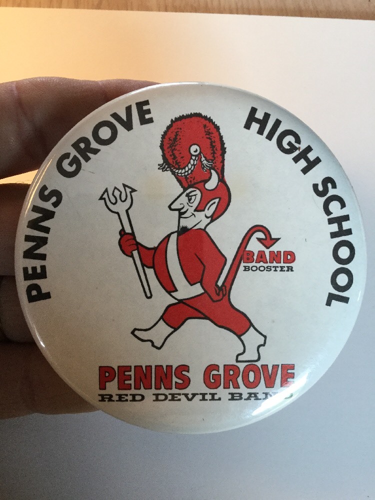 Vintage Penns Grove New Jersey High School Red Devil Band Pin Button Historical eBay