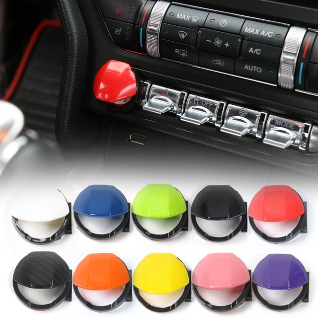 Car Engine Start Stop Button Switch Cover Trim For Ford Mustang 2015