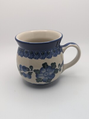 Boleslawiec Ceramika Artystyczna Polish Pottery Bubble Mug Coffee Mug 12 oz