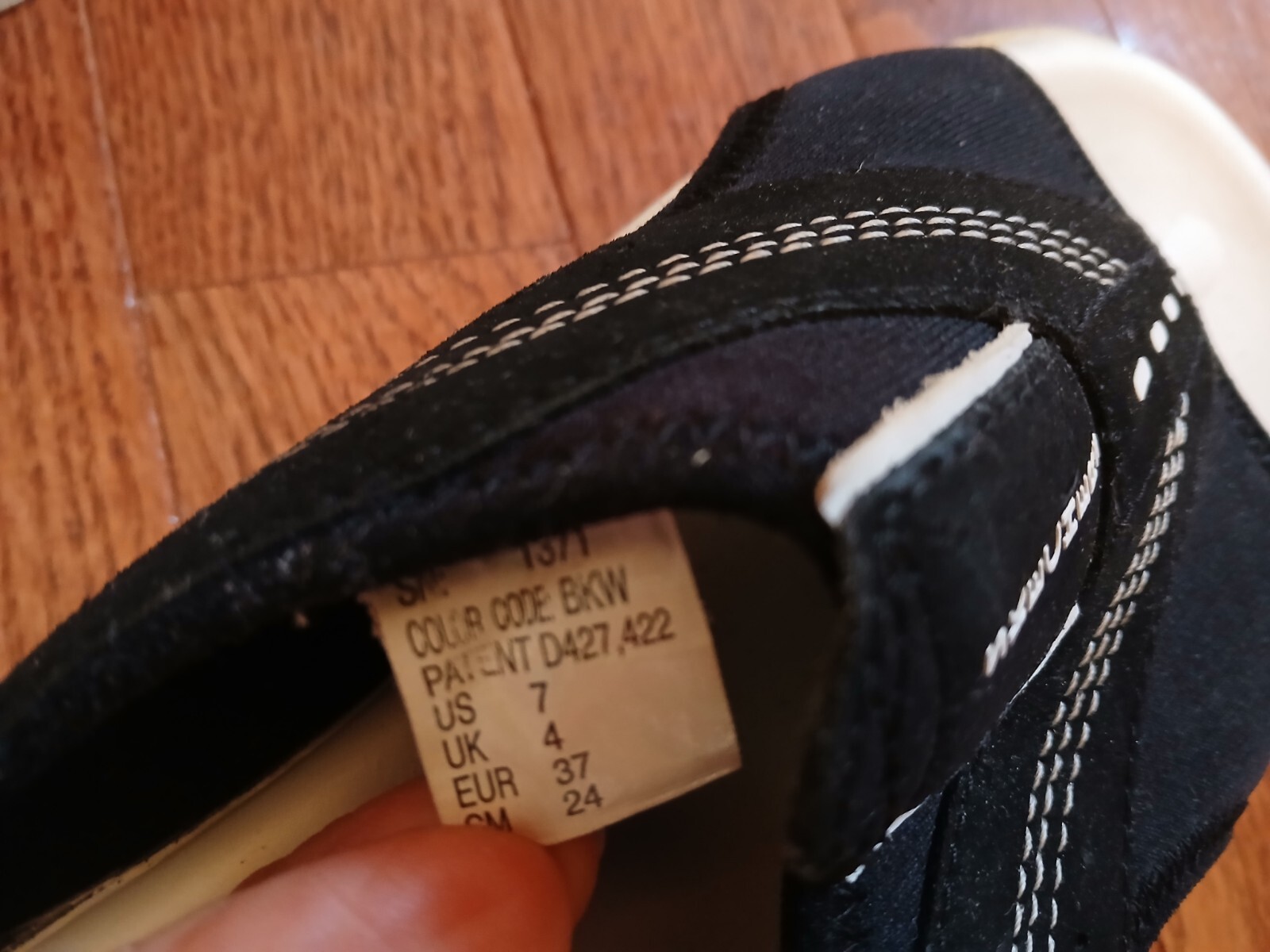 Skechers G-Tech Black White Leather Textile Chunky Platform Sandals Shoes Sz 7 image 8
