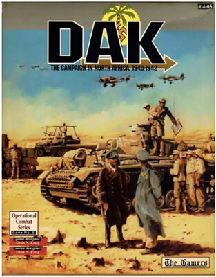 DAK: The Campaign In North Africa 1940-42 OCS The Gamers Strategy Board Game PP