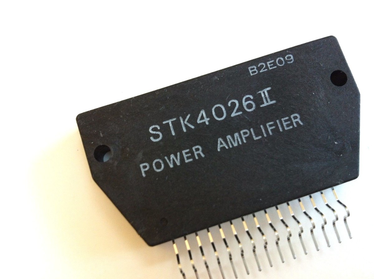sanyo ② 5 Pieces STK4026-II Af Power Amplifier + Heat Sink Compound
