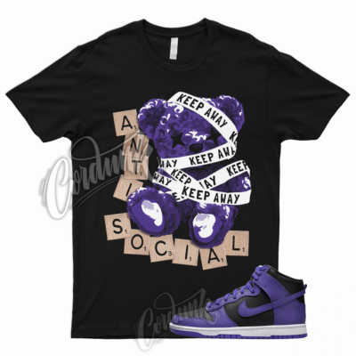 ANTI T Shirt for Dunk High Psychic Purple Varsity Court Black White 1 13 3 | eBay