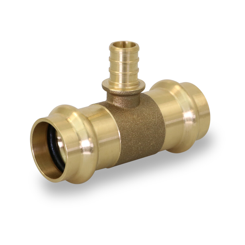Lead Free Brass Press x Pex B Tee Pipe Plumbing Fitting Connection