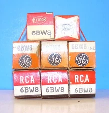 6BW8 NOS lot 8 radio audio amplifier vintage electron vacuum tubes valves 6BW8 