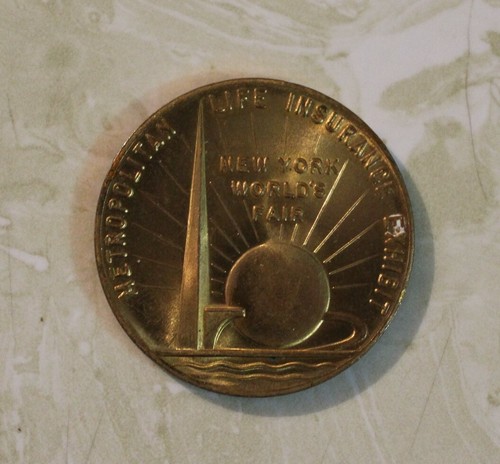 1939 WORLD'S FAIR TOKEN ADVERTISING METROPOLITAN LIFE INSURANCE CO. - 第 1/2 張圖片