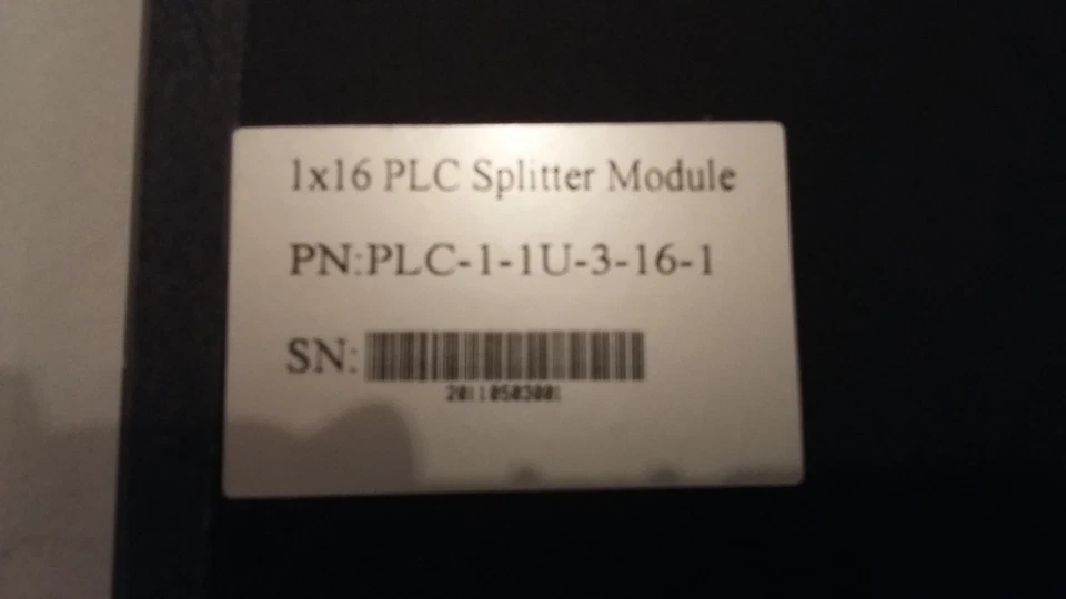 ПЛК разветвитель модуль / стойка держатель 1 x 16 ПЛК-1-1U-3-16-1 один режим PLC11U3161 - Изображение 4 из 4