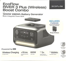 EcoFlow River 3 Plus Wireless Boost Combo