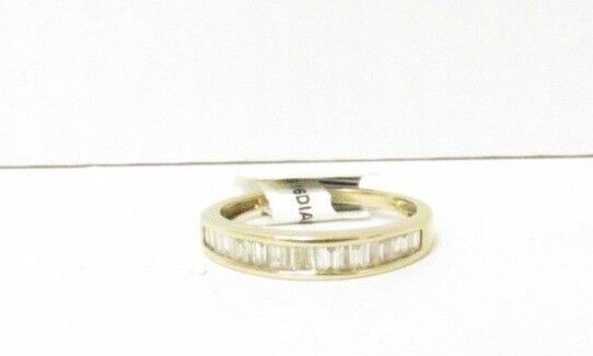(RI1) Ladies 10K Yellow Gold Diamond Ring - sz. 6… - image 1