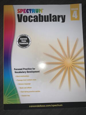 Spectrum Ser.: Spectrum Vocabulary, Grade 4 (2014, Trade Paperback)