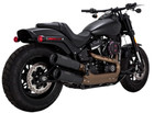 Vance & Hines Hi Output Slip Ons 2018 21 Harley Softail Fat Bob Blk 46547