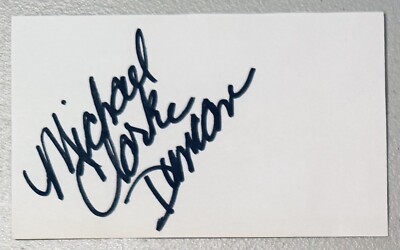 Michael Clarke Duncan Signed Autographed 3x5 Card BAS Beckett Cert Green Mile