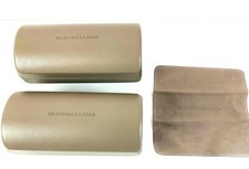 BCBG MAXAZRIA 2 Eye Glasses Sun Sunglasses Storage Hard Case Holder Brown