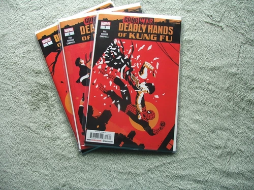 Marvel Comics Deadly Hands of Kung Fu Books Issues 1-3 Gang War Storyline.