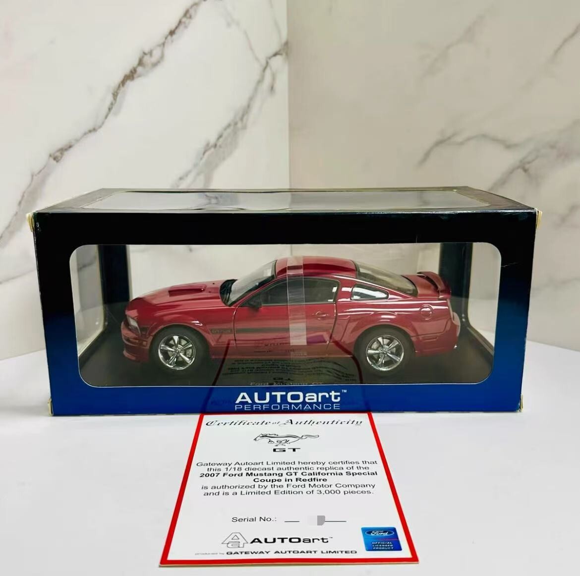 SUPER RARE* Autoart 1/18 Ford Mustang GT Coupe 2007 California