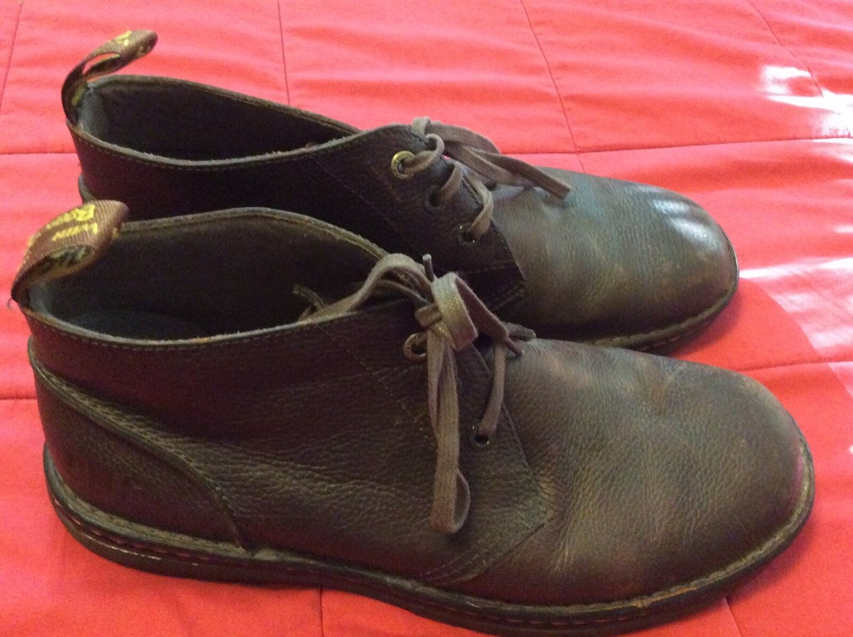 Dr. MARTENS SUSSEX Air Wair Leather Mens Size 8 Chukka Ankle Boots Doc Amazon.com: Dr. Martens Work Sussex Dark Brown Bear Track UK  main image 4