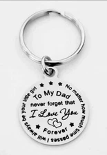 To my DAD never Forget I Love You Keychain