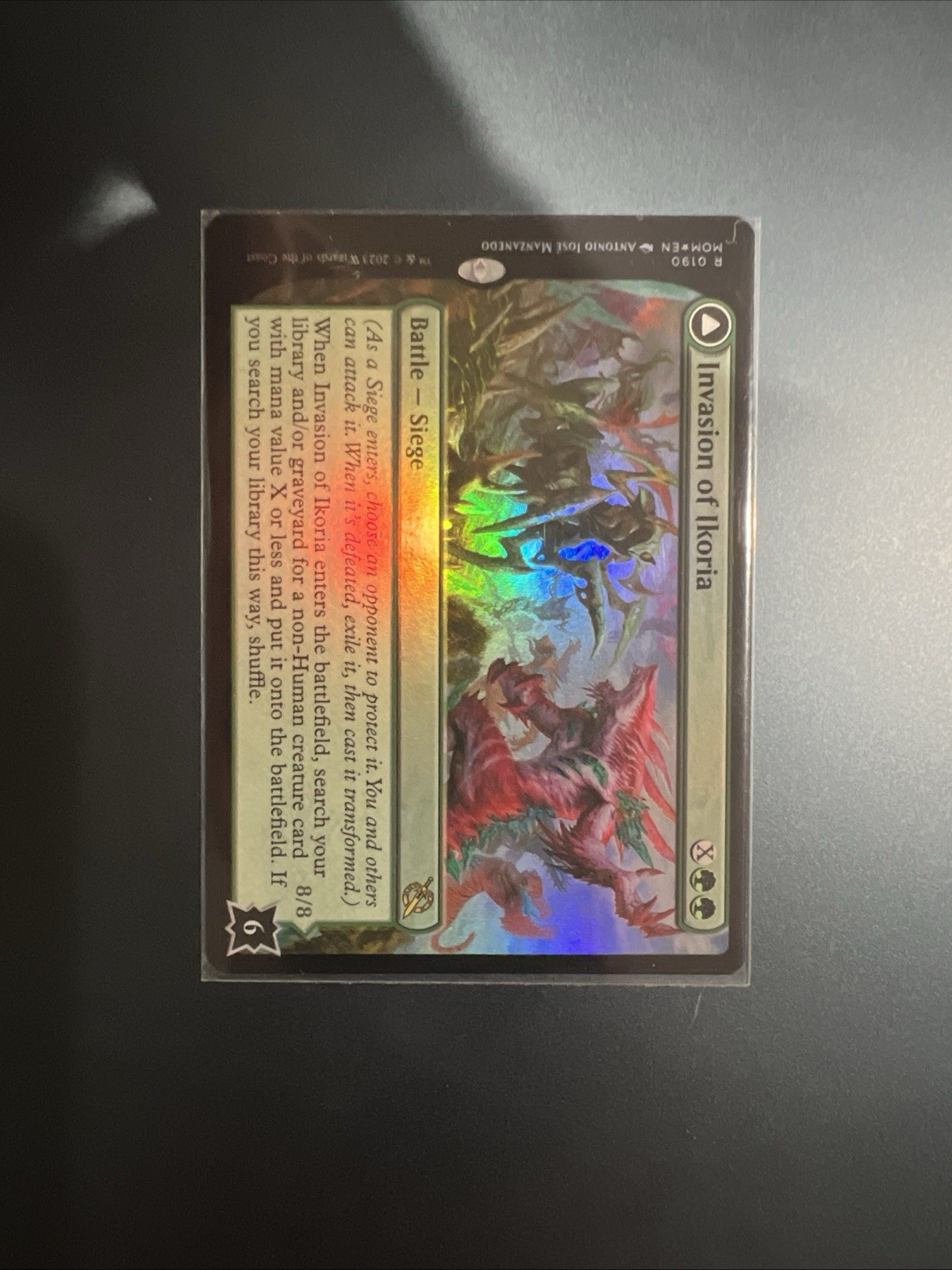 Invasion of Ikoria Zilortha, Apex of Ikoria NM MTG March of the Machine Foil