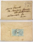 1860s CONFEDERATE CIVIL WAR COVER WITH TWO 5 CENT CONFEDERATE STAMP CSA #6