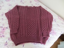 Vintage Women's LL Bean Wool Fisherman's Cable Knit Sweater
