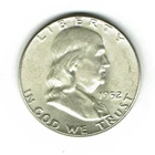 1952 Franklin Half Dollar, 90% Silver