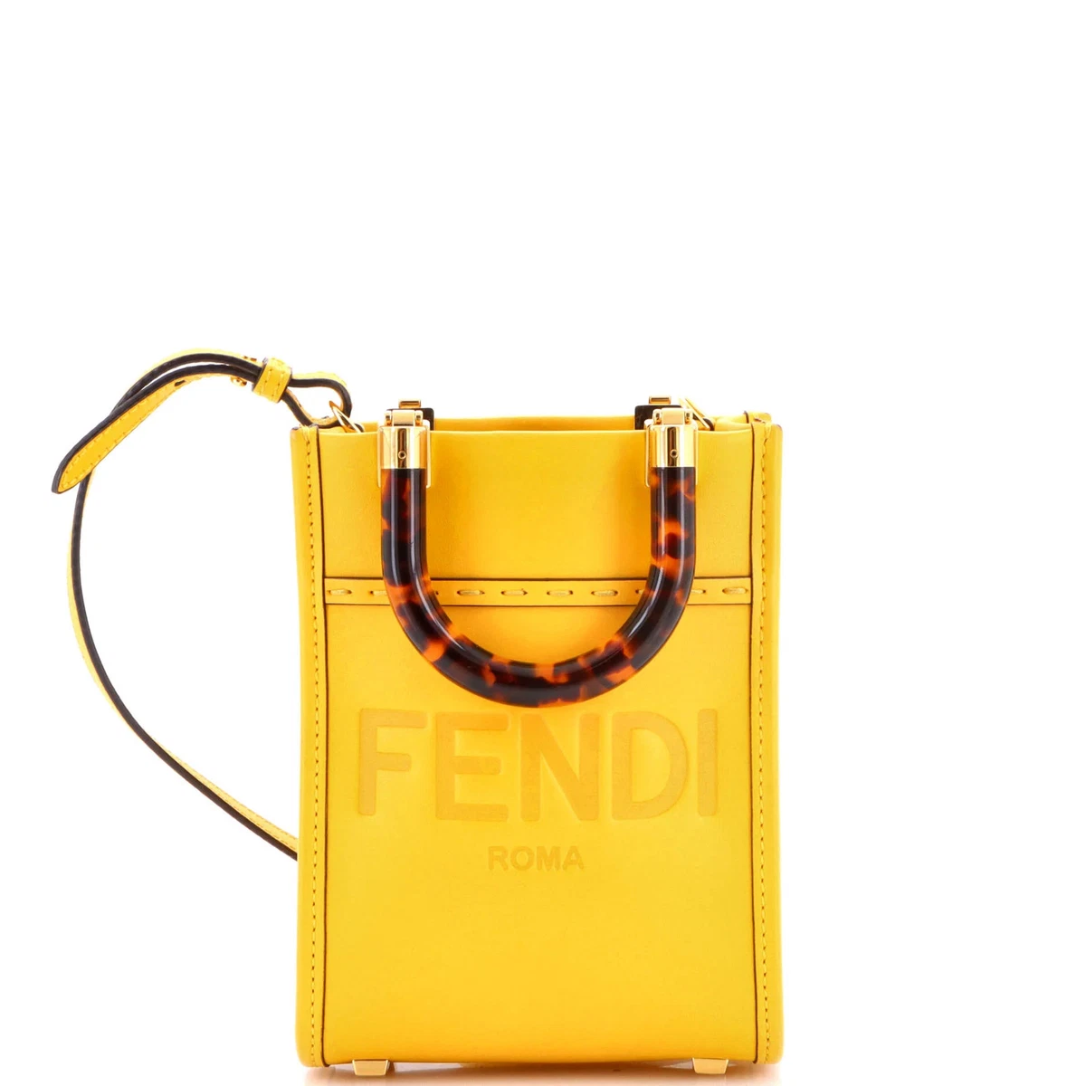 FENDI Selleria ボディバッグ イエロー FENDI Selleria ボディバッグ イエロー Selleria Zip Around Large