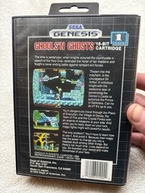 Ghouls 'n Ghosts (Sega Genesis, 1989) Authentic CIB Complete In Box