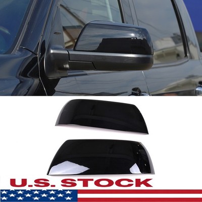 Glossy Black ABS Side Rearview Mirror Cover For Toyota Tundra Sequoia 2008-2020