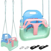 Kinderschaukel Babyschaukel 3 In 1 Babysitz Verstellbar Mitwachsend Schaukels...