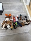 Vintage Ty Beanie Babies Lot of 20 Assorted Animals with Tags