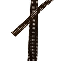 Vintage 60's ARCO Mens Tie Necktie Square End Tricot Acetate Rat Pack Skinny Mod