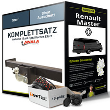 Für RENAULT Master III Anhängerkupplung starr +eSatz 13pol 11.2012-jetzt NEU AHK