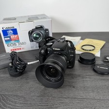 Canon EOS 350D 8.0MP Digital Camera DSLR EF-S 18-55mm II Lens Tested Working