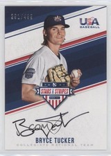 2018 USA Baseball Stars & Stripes CNT Signatures Black Ink Bryce Tucker Auto a3i