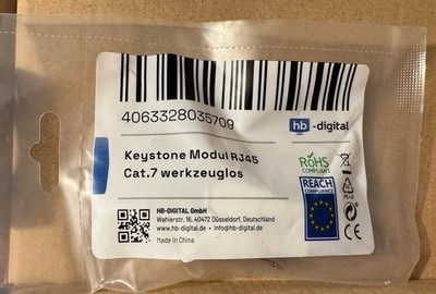 Keystone Modul  RJ45 Cat. 7 Werkzeuglos