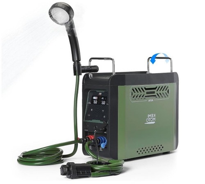 #ad Kemimoto Portable Propane Water Heater with Pump 20000 BTU Instant Hot Shower $129.99