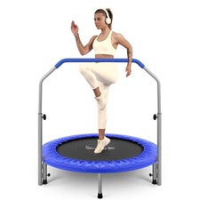 SereneLife 40" Fitness Trampoline for Adults, Indoor/Outdoor Mini Rebounder T...