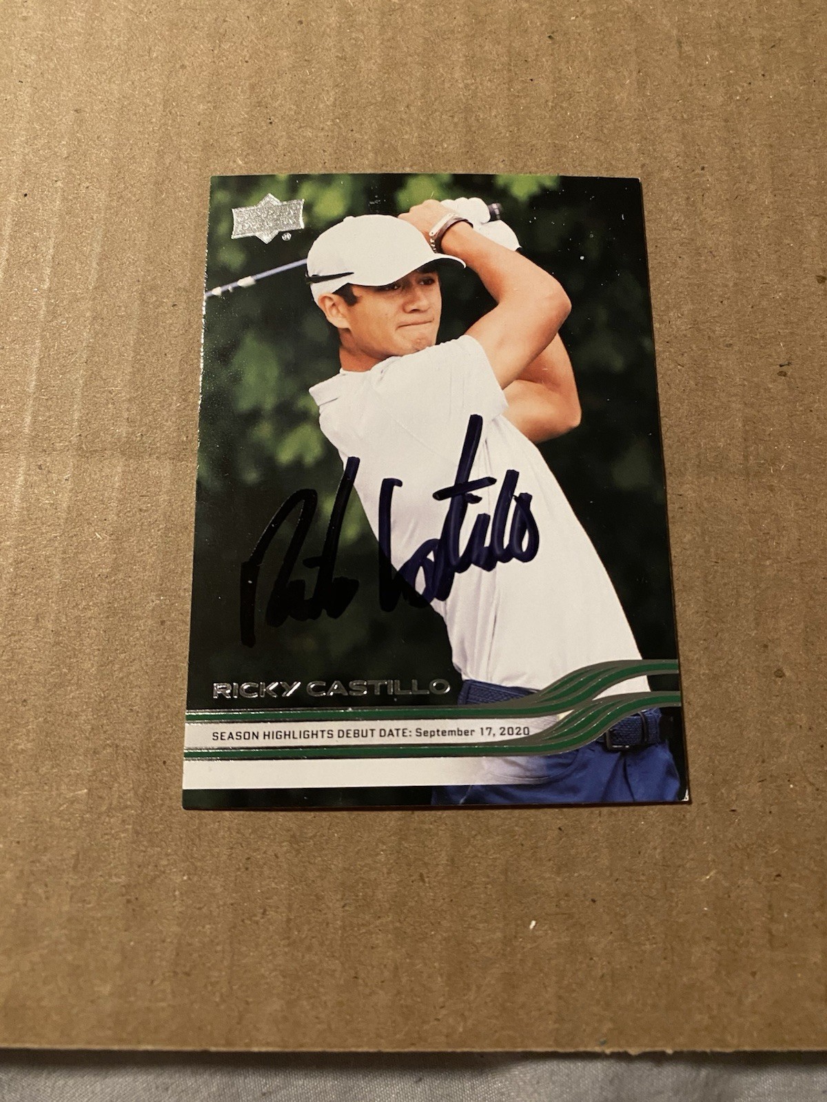 Ricky Castillo Signed 2026 Upper Deck Golf Card #84 PGA Season Highlights
