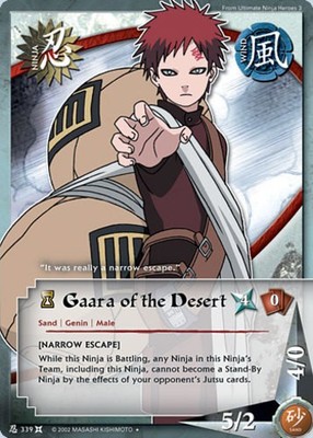 Gaara of the Desert - N-339 - Uncommon - 1st Edition - Spiral Foil The Chosen NM
