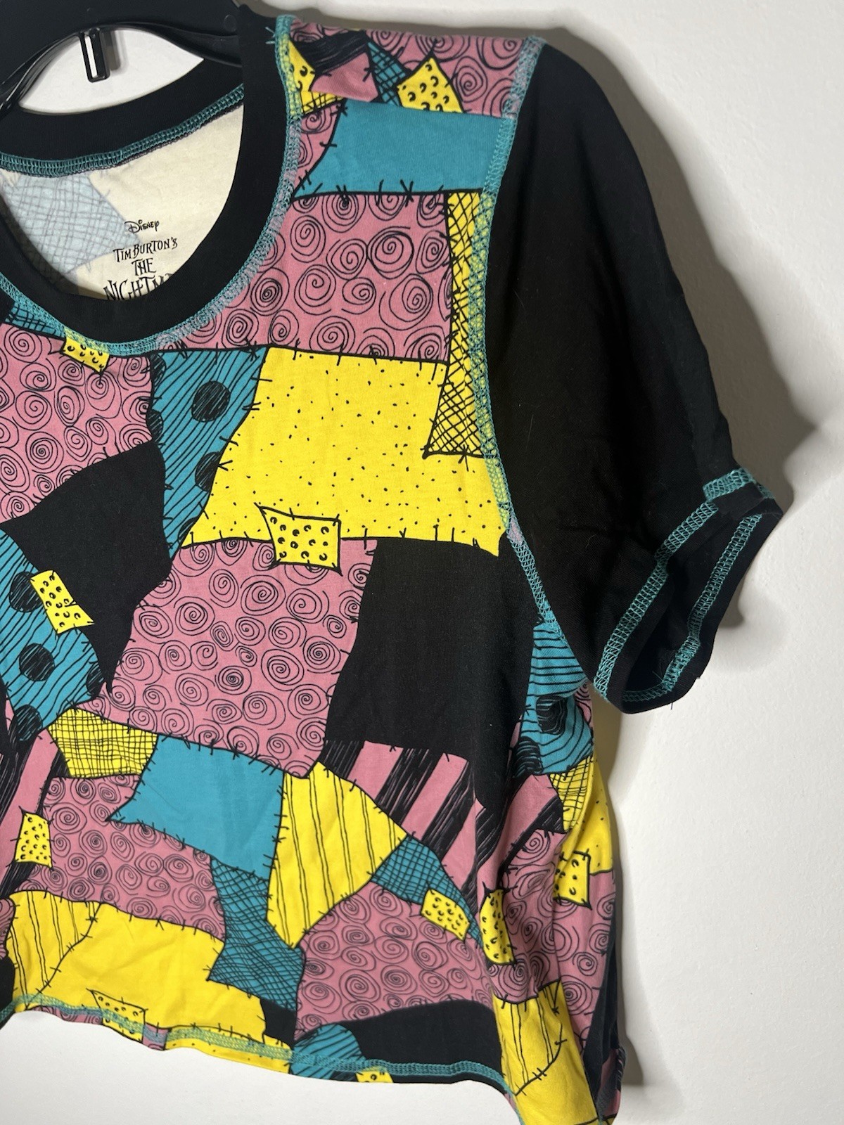 Nightmare Before Christmas Patchwork Knit Top - image 4