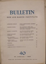 Bulletin Des Leo Baeck Instituts, Tel-Aviv, Israel, 1957-1986 [Newspaper]