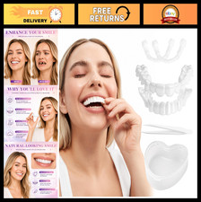 Natural Temporary Snap-On Veneers for Upper Lower Teeth - Unisex Dental Soluti