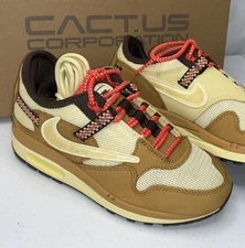 Nike Air Max 1 x Travis Scott Cactus Jack Wheat Lemon Drop 2022 Sz 5 Limited NIB
