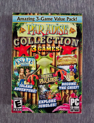 Paradise Collection 3 Games Value Pack PC CD-ROM Game Boxed 2010 NEW