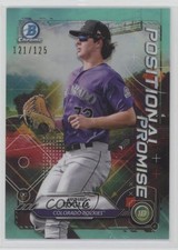 2021 Bowman Positional Promise Aqua Refractor /125 Michael Toglia #POS-MT 19n6