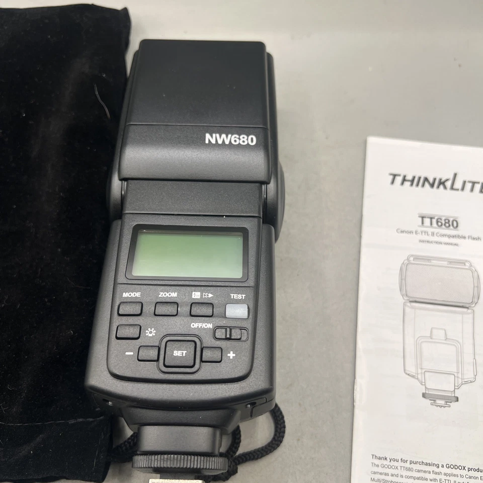Neewer NW680 Speedlite Flash Unit Flashgun Para DSLRs Canon Fit - Não Usado - Imagem 3 de 4