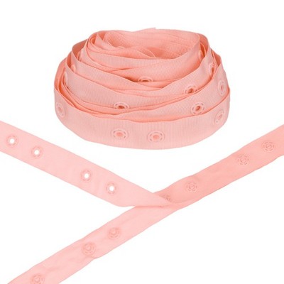 Druckknöpfe Kunststoff,5 Yards Kunststoff-Druckknöpfe [Ziegelrosa,36mm Abstand]